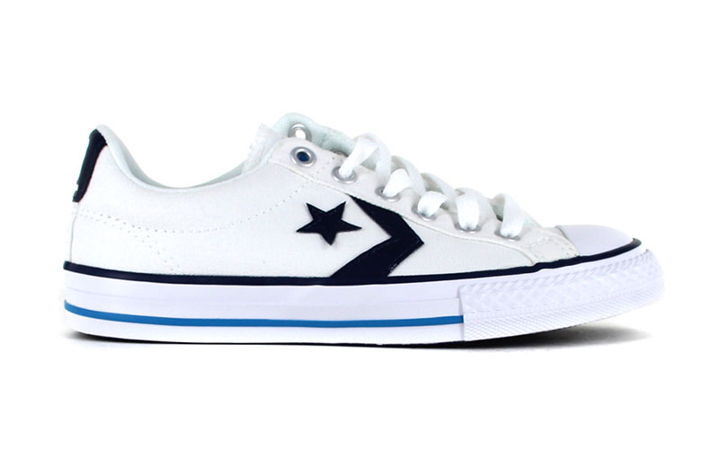 Converse Lonas Star Player OX Niños (111/blanco/marino/azul)