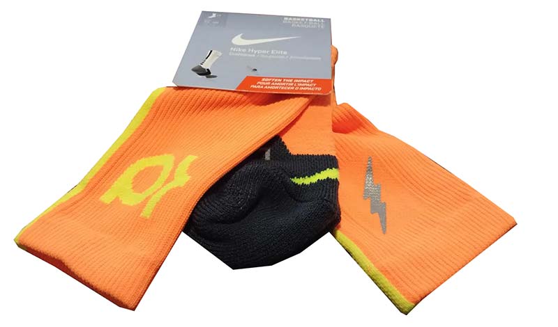 combustible Intención selva Calcetines Nike KD Hyper Elite Crew (877/naranja/negro/amarillo)