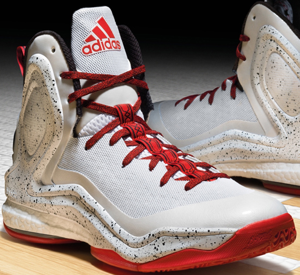 D. Rose 5 Boost Home blanco rojo negro