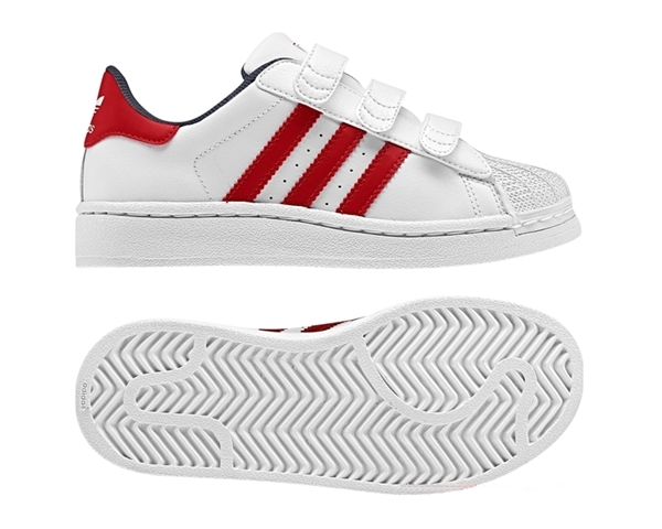 Adidas Superstar 2 CF Inf blanco rojo 20 27
