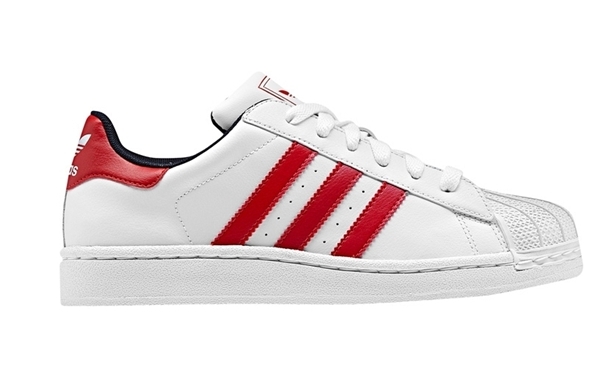 Adidas Superstar 2 Junior 36 40 blanco rojo marino