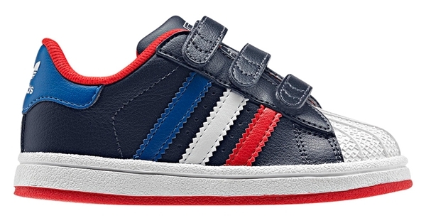 Adidas Superstar 2 CF Inf (navy/azul/rojo/blanco)(20-27)