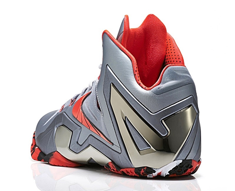 Lebron XI Team Series Wolf Grey 001 wolfgrey crimson grey