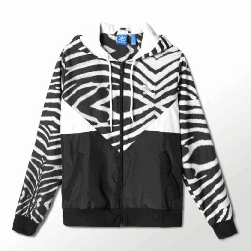 Autenticación Culpable limpiador Adidas Original Mujer Colorado Winbreaker Zebra (negro/blanco)