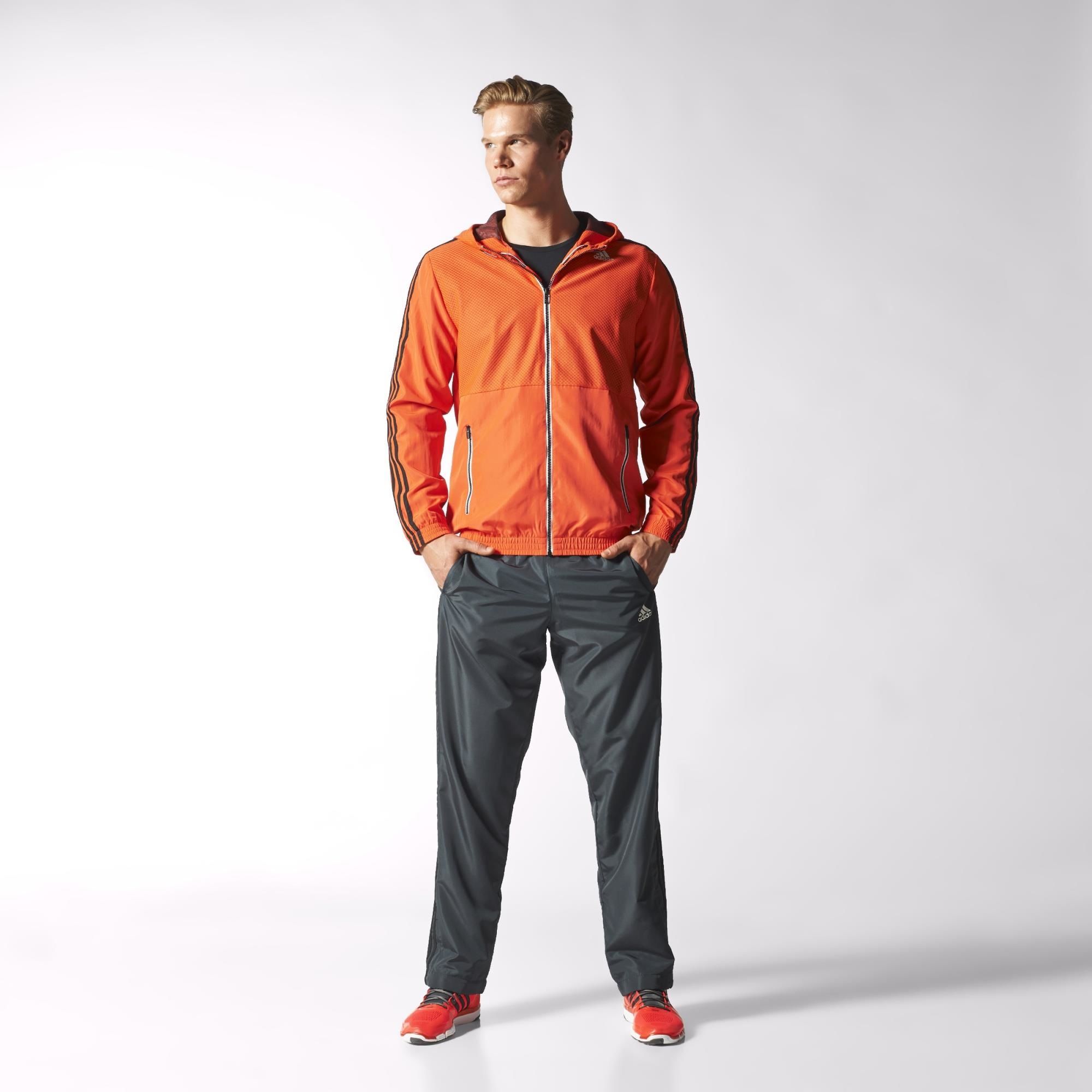 Adidas Hombre Training Climalite (naranja/grisoscuro)