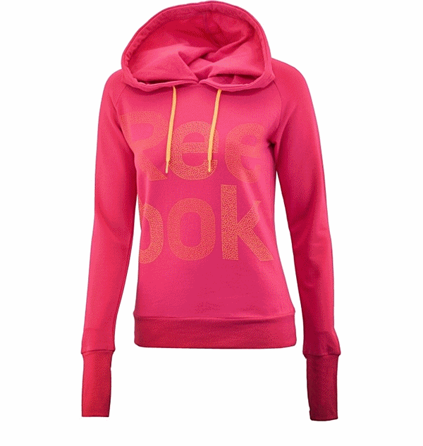 sudadera reebok rosa