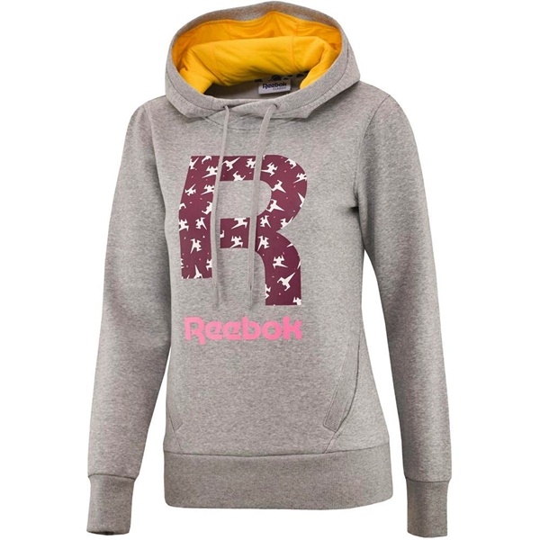 sudadera reebok classic mujer gris