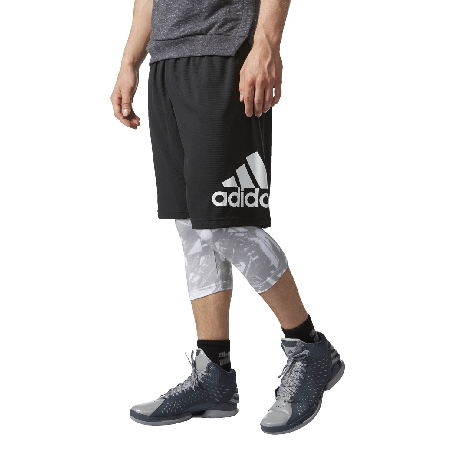 Adidas Crazylight GFX Shorts black white