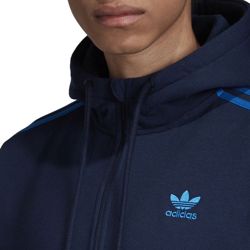 Adidas Originals 3-Stripes Hoodie (collegiate navy/ bluebird)