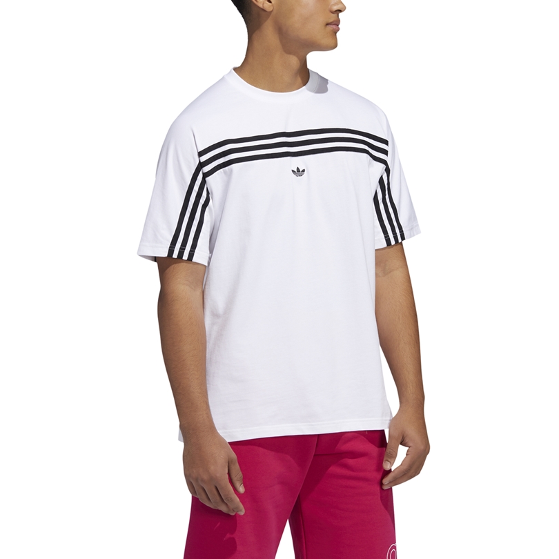 Adidas Originals 3 Stripes T-Shirt (White/Black)