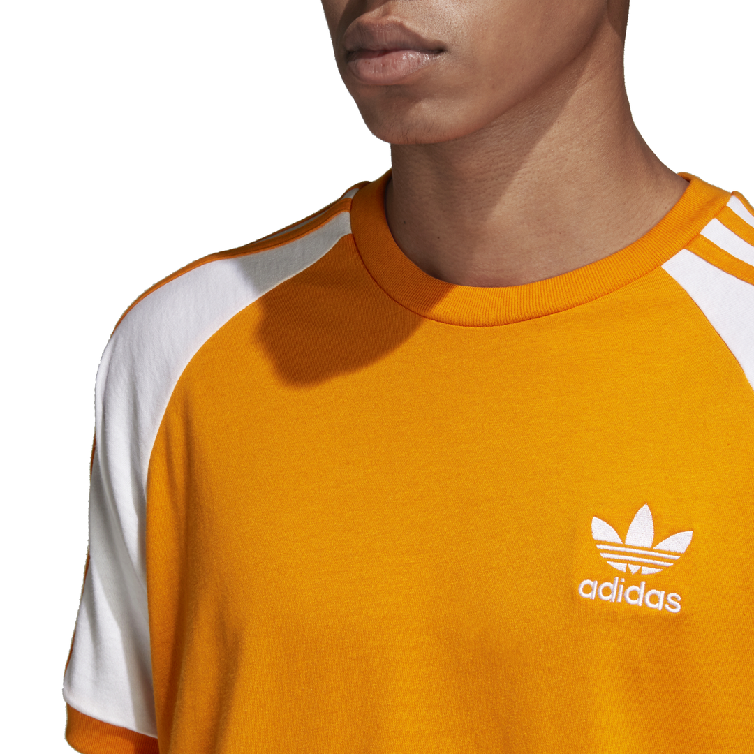 Adidas Originals 3-Stripes Tee (bright orange)