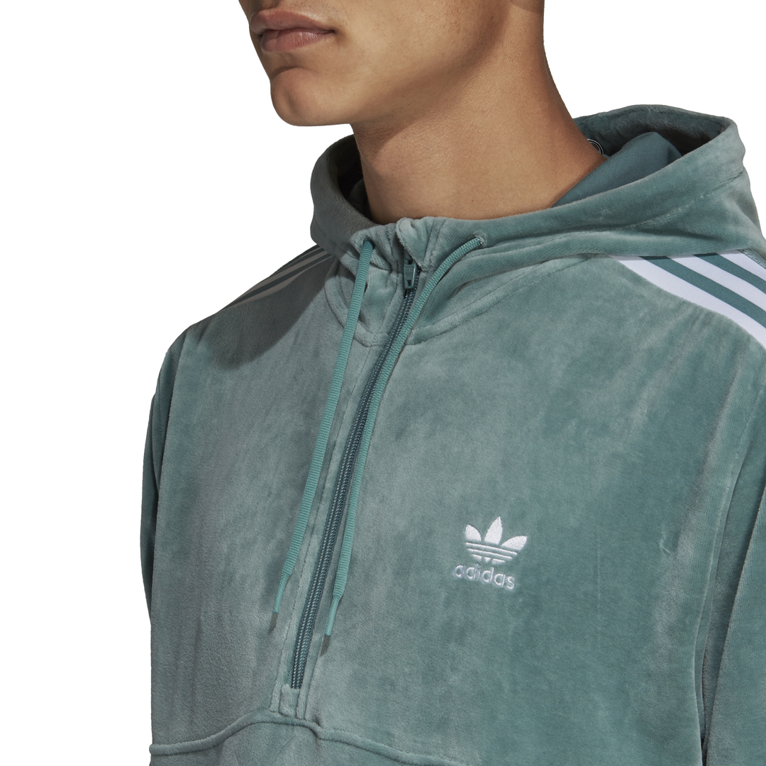 Adidas cozy half sales zip vapour steel