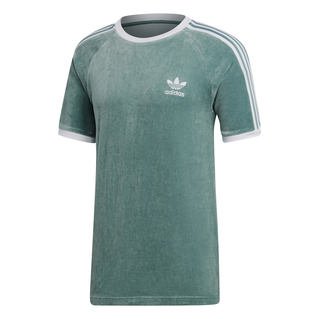 Adidas cozy velour tee hot sale