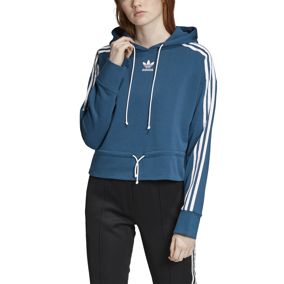 Adidas Cropped Hoodie (tech mineral)