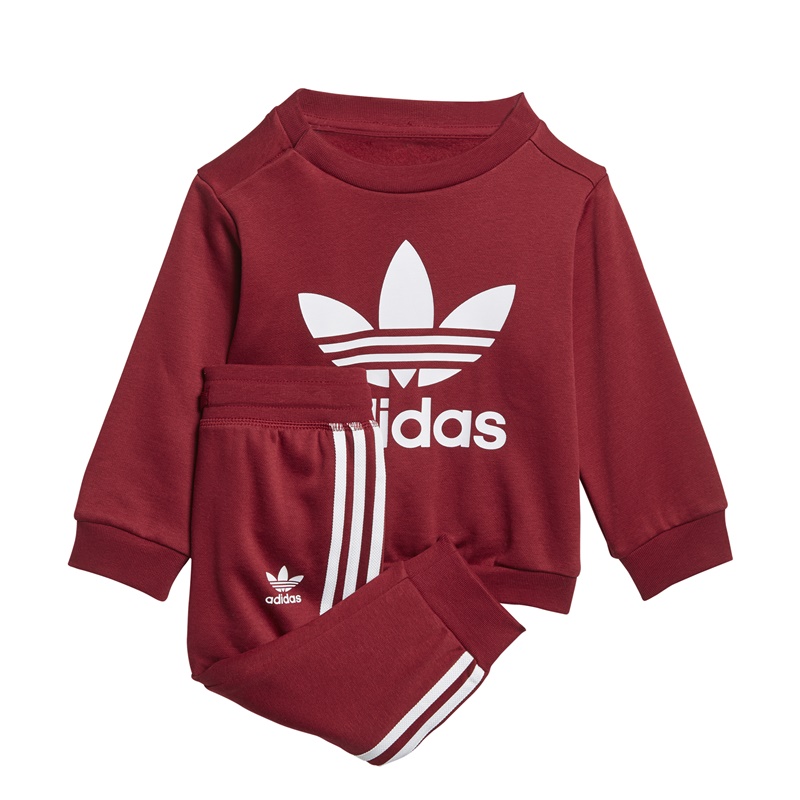 baby burgundy adidas tracksuit