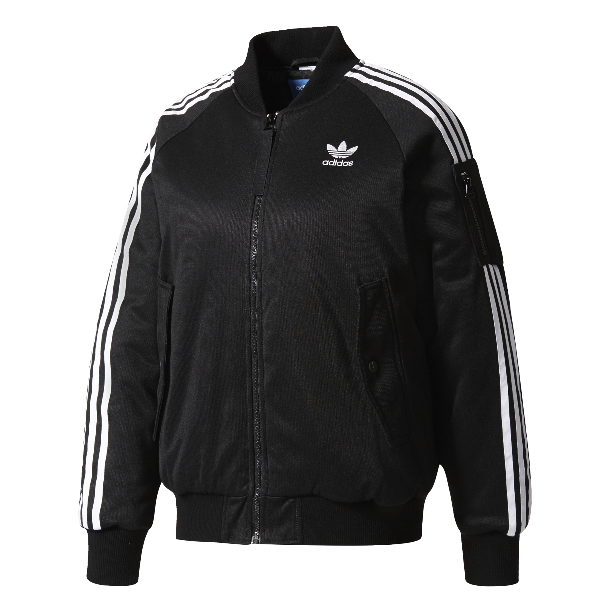 Correo Ir al circuito Impresión Adidas Originals Jacket Short Bomber BB (Black)