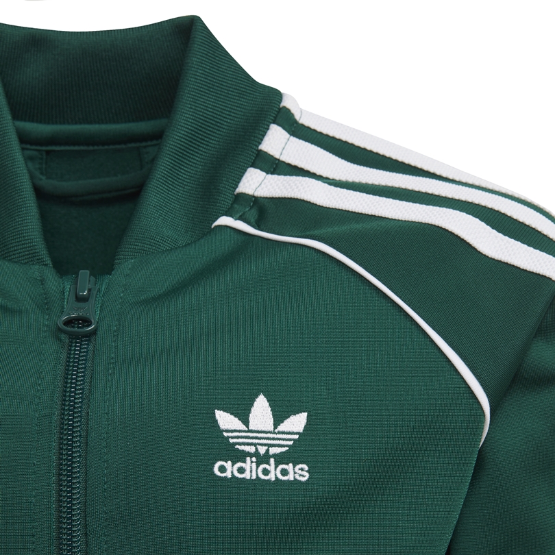 collegiate green adidas tracksuit