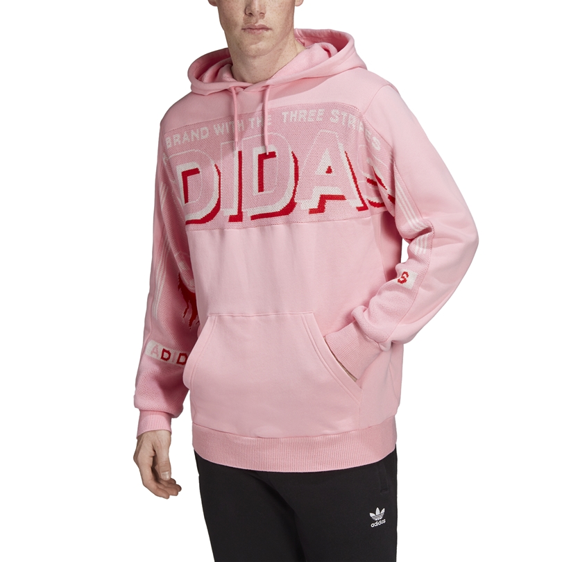 Pink adidas originals hoodie deals