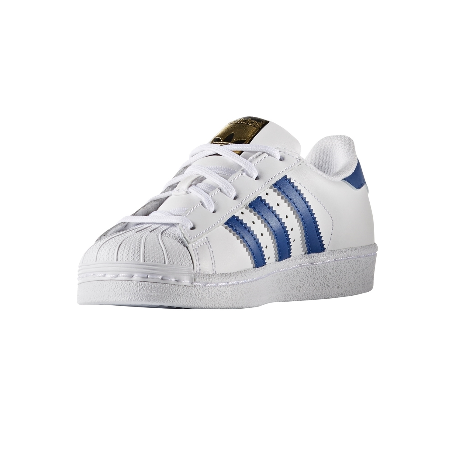 Adidas Originals Superstar Foundation Junior blanco azul oro