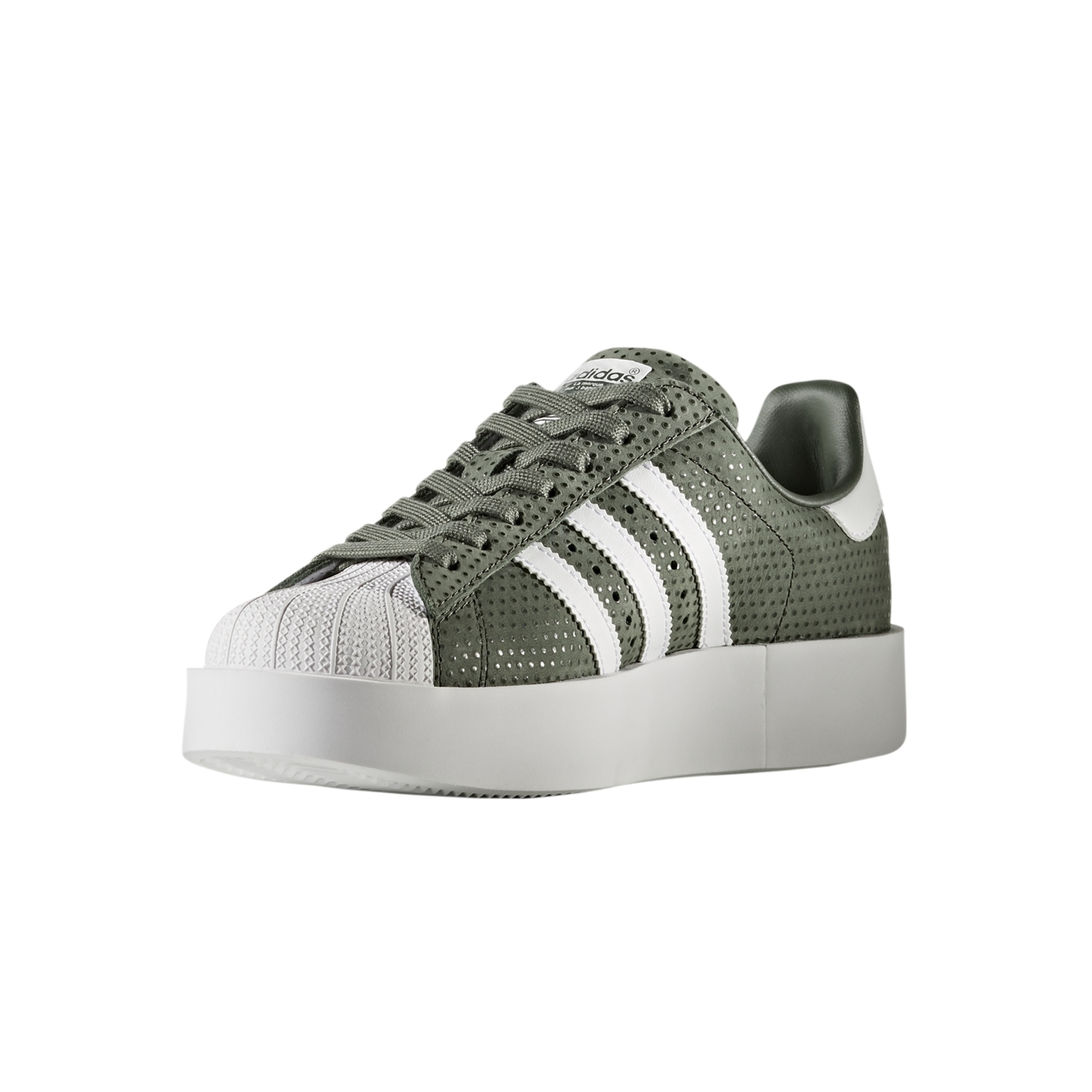 Adidas superstar hotsell bold verde