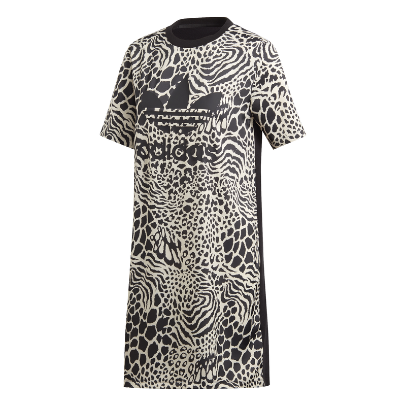 vestido adidas leopardo