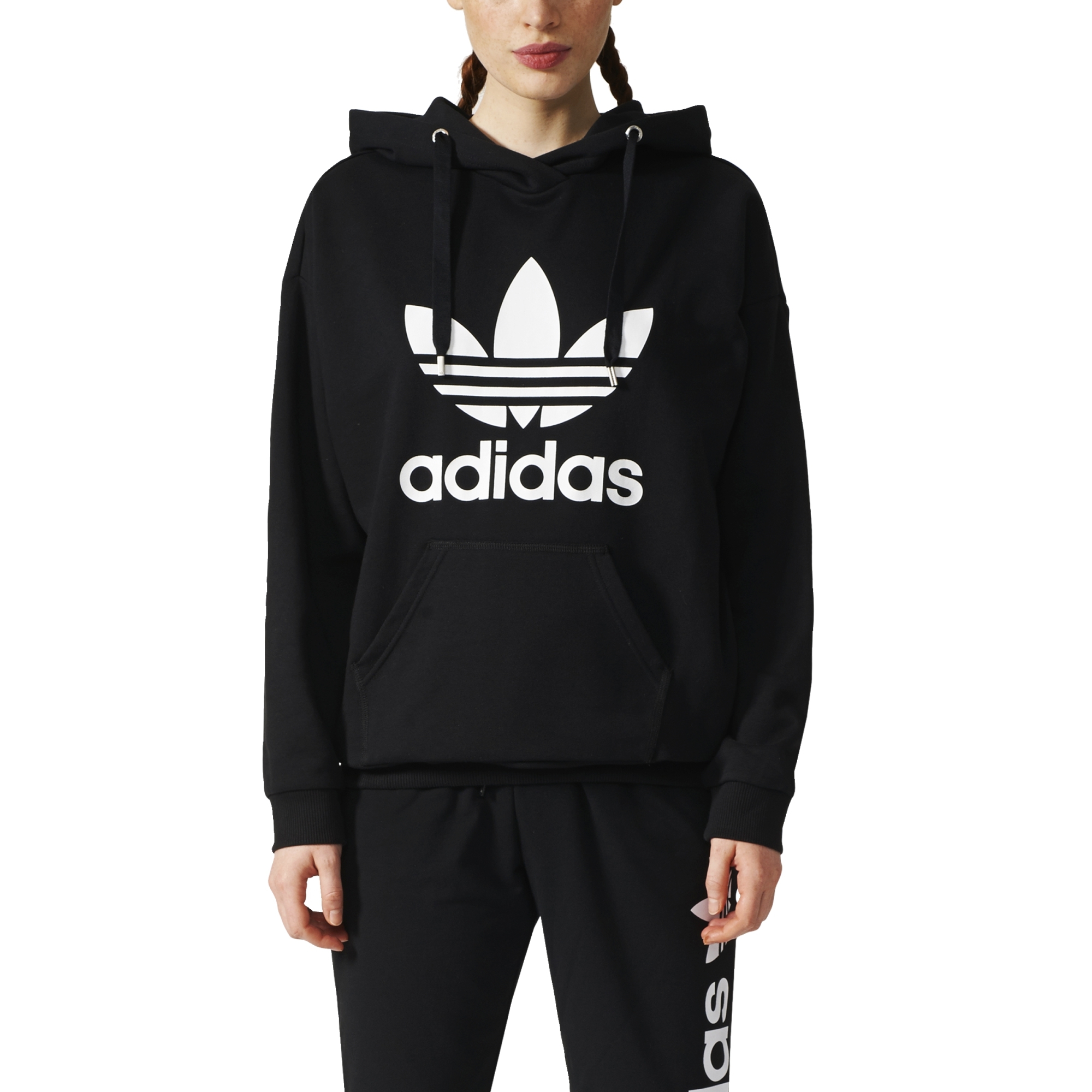 Adidas Originals Trefoil Hoodie W (black/white)