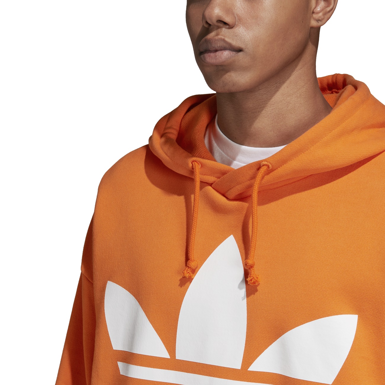 Adidas Originals Trefoil Oversized Hoodie Bright Orange