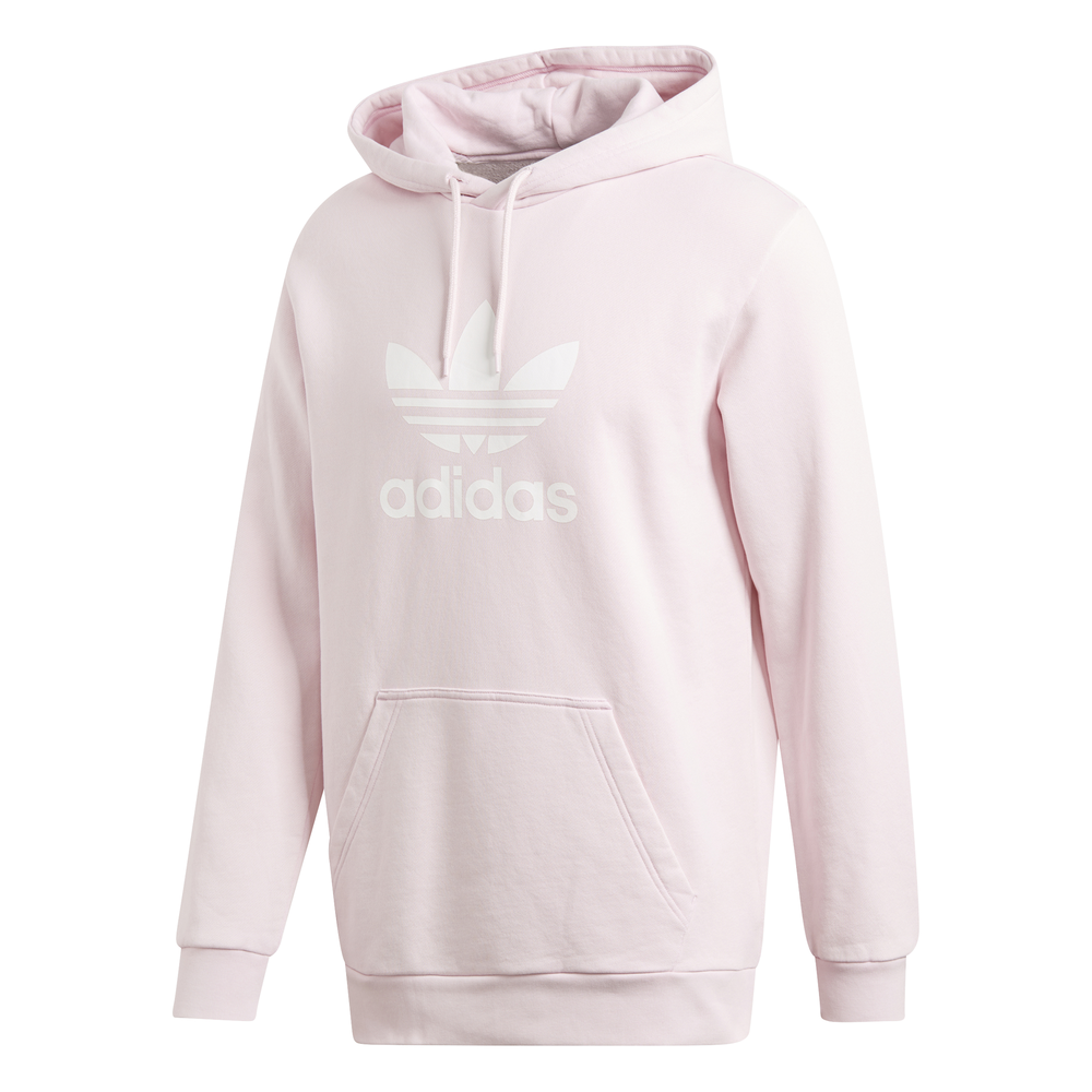 adidas trefoil hoodie pink