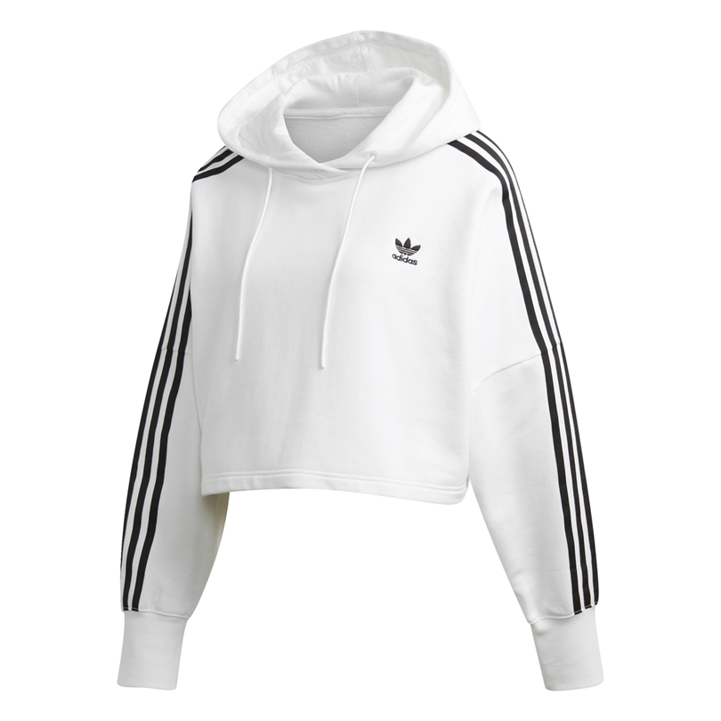 sudadera con capucha cropped adidas