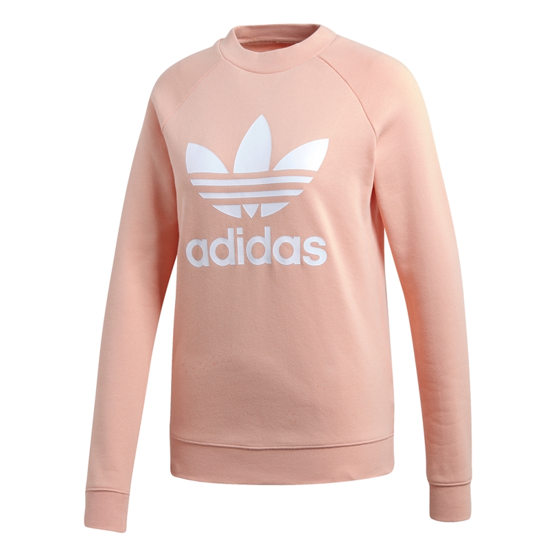 Adidas Originals Women Trefoil Crewneck Sweatshirt (dust pink)