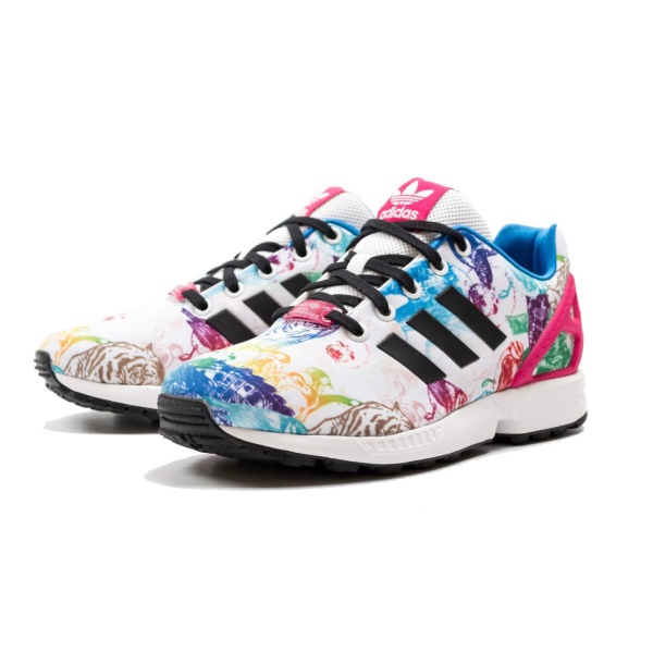 Soltero Aprobación Reducción de precios Adidas Originals ZX Flux J "Party Jungle" (multicolor)