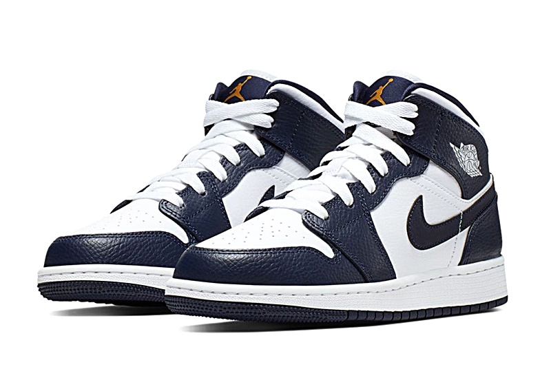 Jordan 1 Mid (GS) "Obsidian"