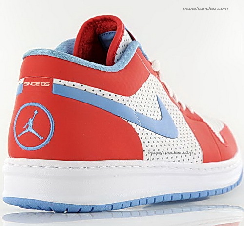 Air Jordan Alpha 1 Low blanco rojo celeste