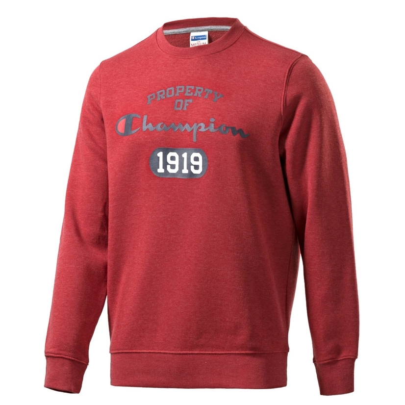 Champion Crewneck Atlhetic Easyfit Sweatshirt Logo 1919 (granate