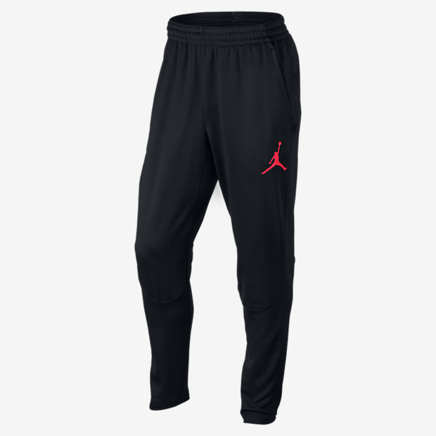 Jordan 360 Fleece Men's Sweatpants (negro/rojo)