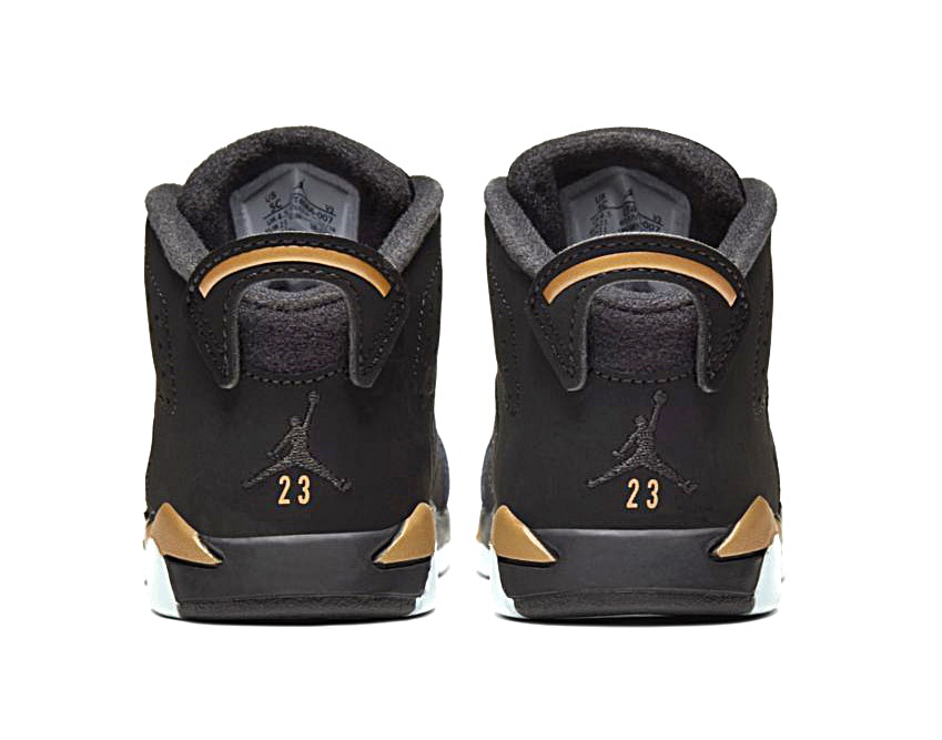 jordan black and gold 6