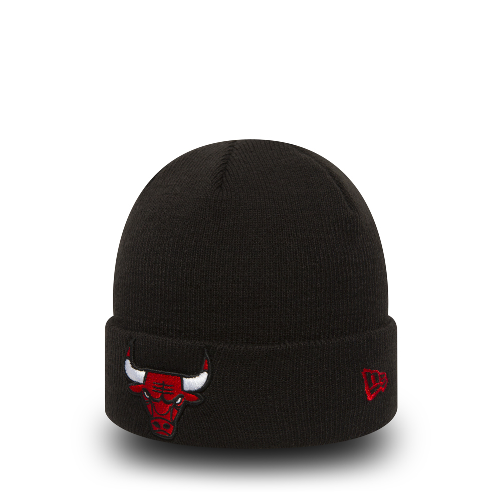 Bonnet New Era Chicago Bulls - Heather Essential Cuff Knit, Gris - Taille Unique, Neuf Avec étiquette