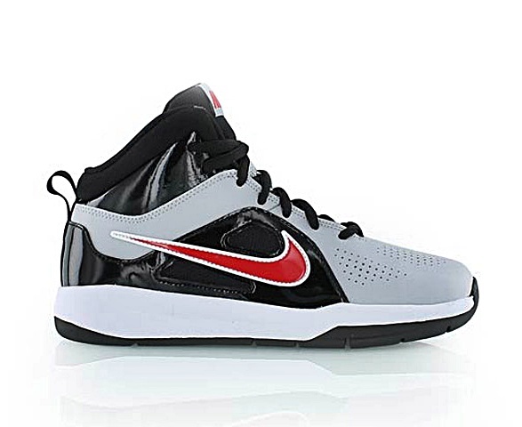 Nike Team Hustle D 6 GS 003 gris negro blanco