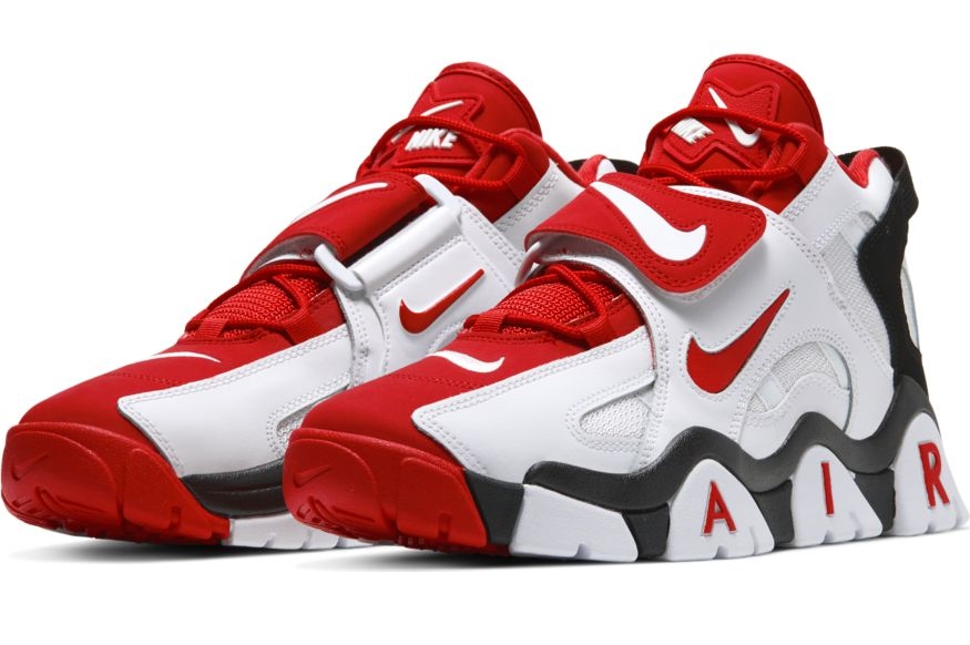 Nike air barrage top low rouge