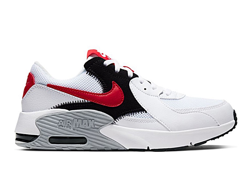 nike air max excee white black crimson