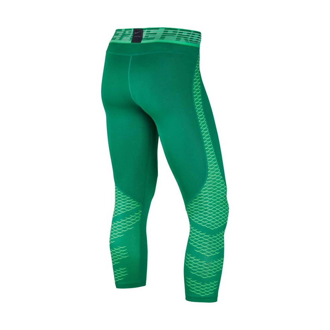 Nike Pro Hypercool Tight 3Qt 324 stadium green electro green bl