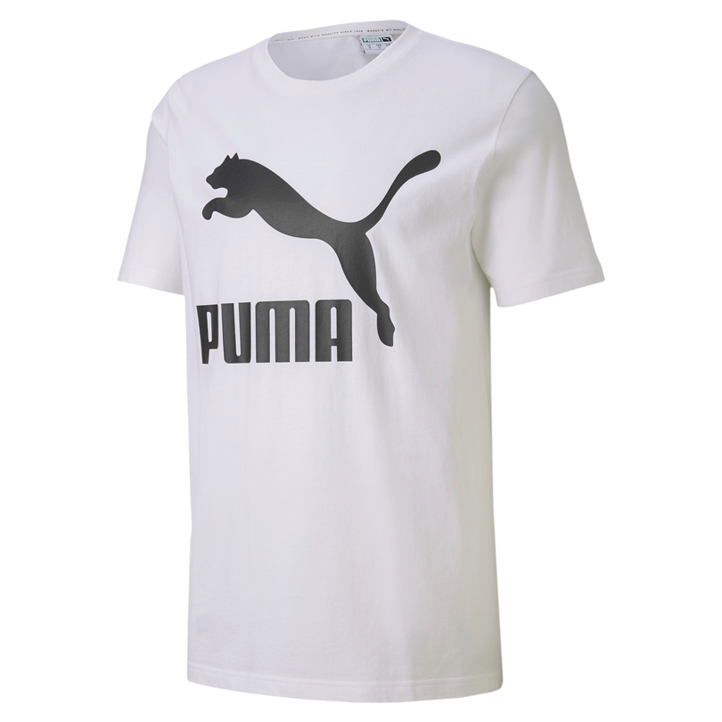 Puma Classics Logo Tee (white/black) - Manelsanchezstyle.com