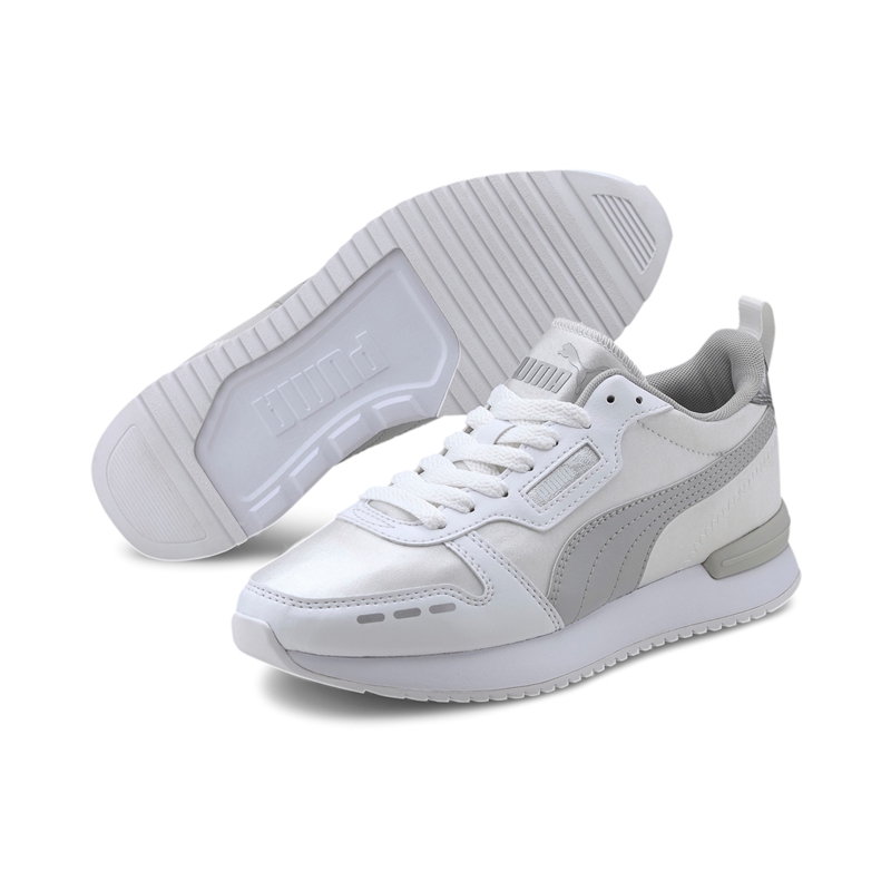 PUMA Niños Niños R78 Lace Up Zapatillas Zapatos Casual - Blanco