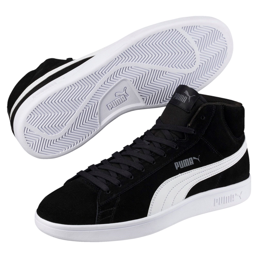 Puma Smash V2 Mid SD (Black/White) - Manelsanchezstyle.com