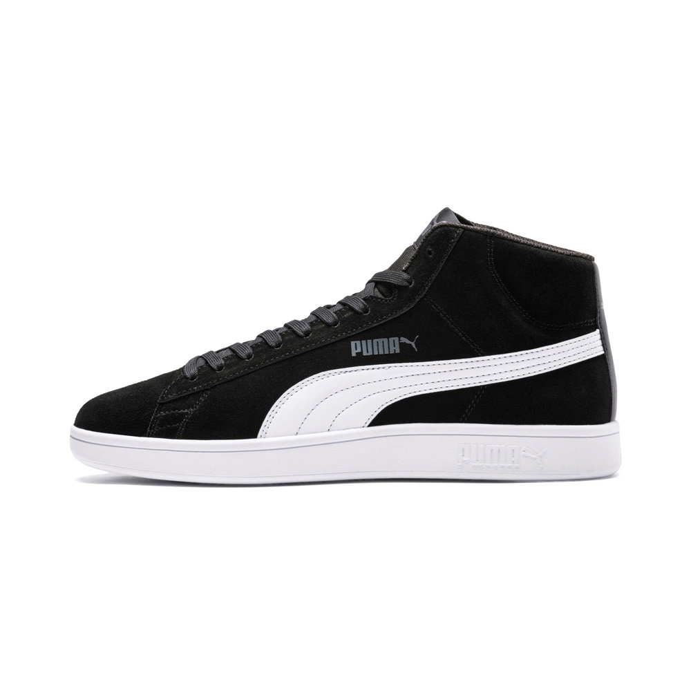 puma smash v2 l black white
