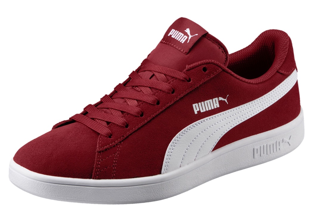 Puma Smash v2 (Red Dahlia/Puma White)