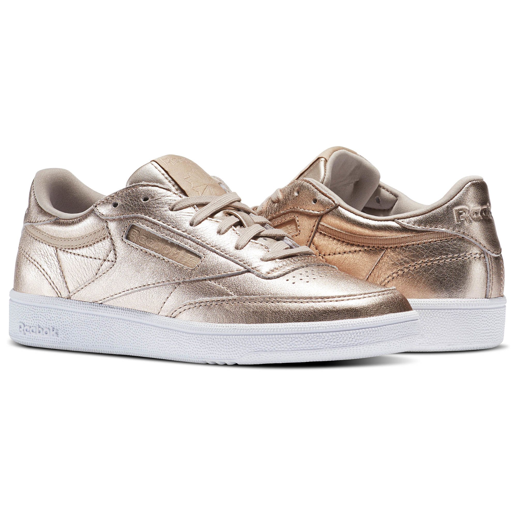 reebok club c 85 leather trainers