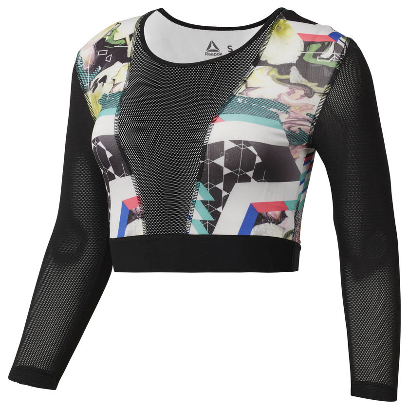 Reebok Long Sleeve Cropped Compression