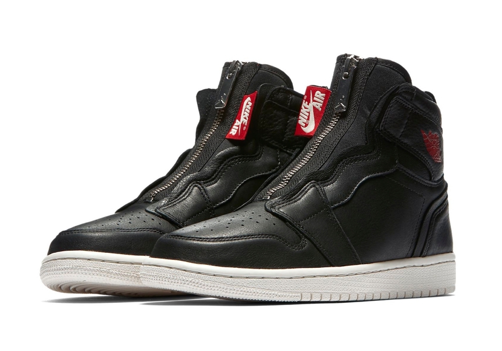 Wmns Air Jordan 1 Hi Zip Prem "Kuro Zip" (006)