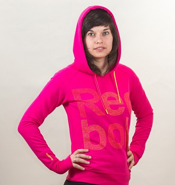 sudadera reebok rosa